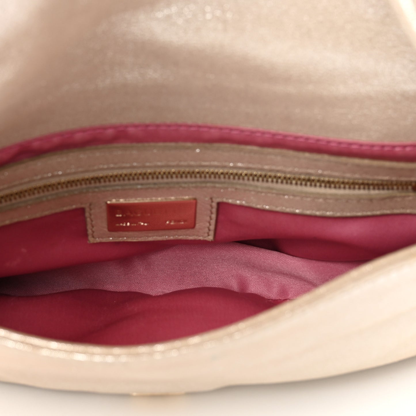 Metallic Lurex Crystal Baguette Gold