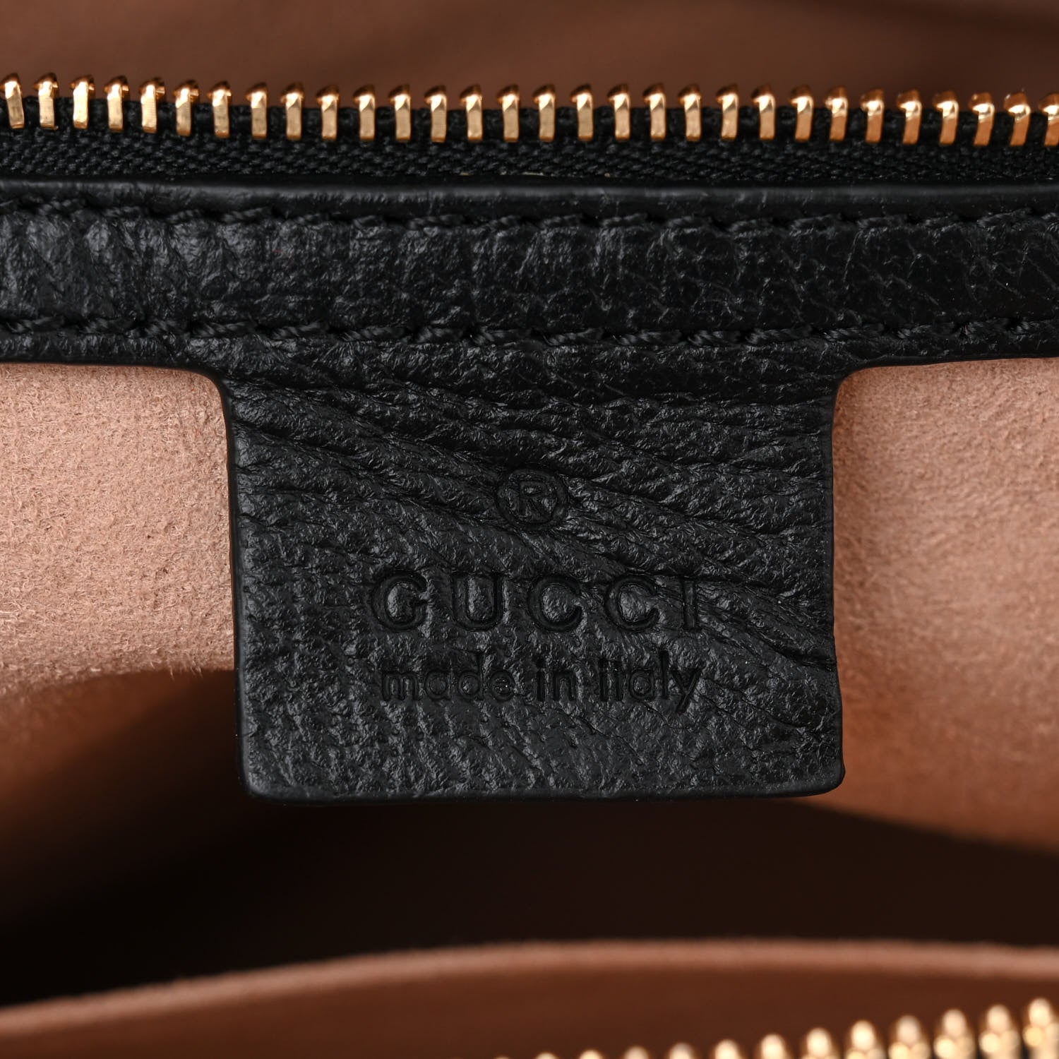 Gucci Textured Dollar Calfskin Web Medium Ophidia Boston Black 6 of 11