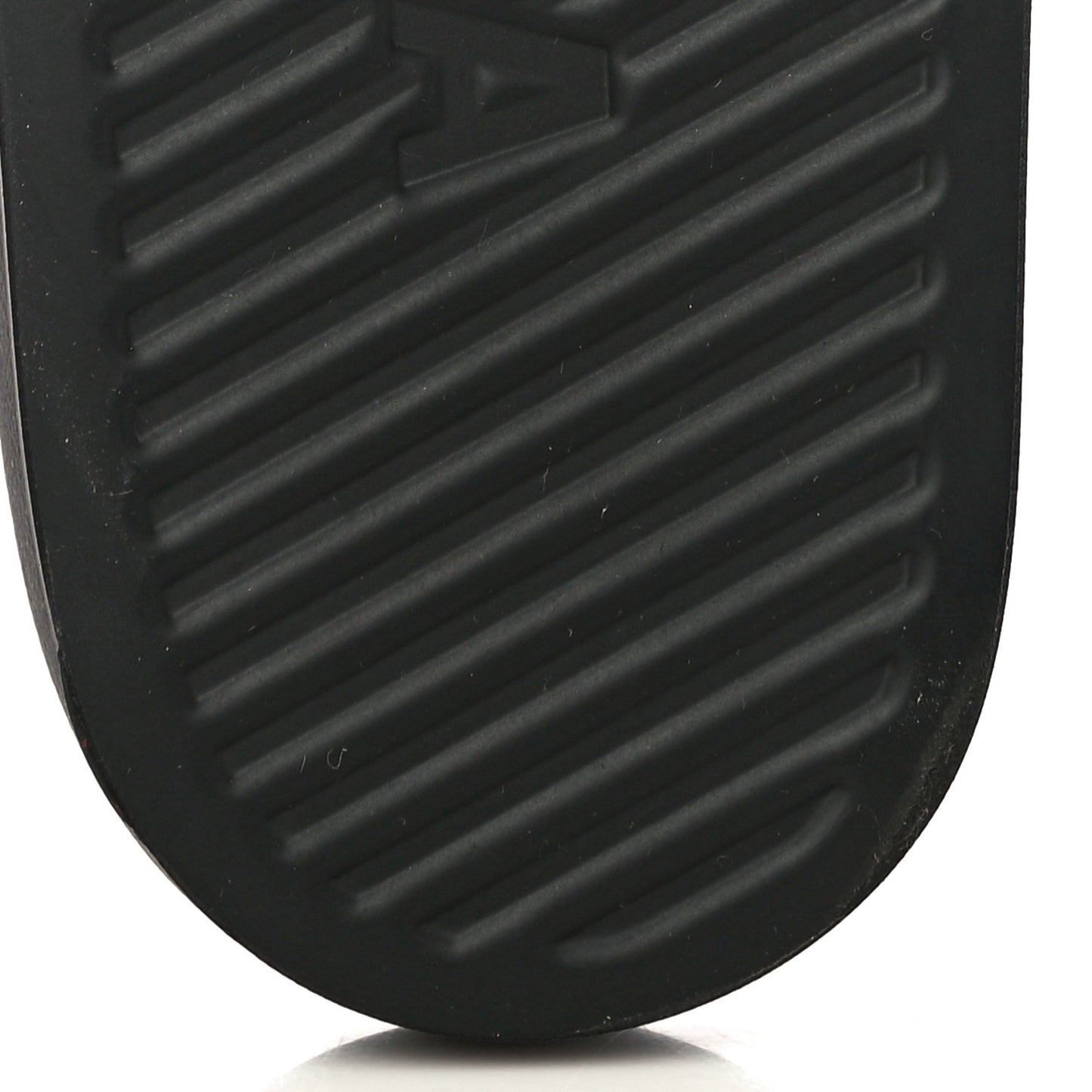 Rubber Womens Logo Pool Slide Sandals 40 Black White
