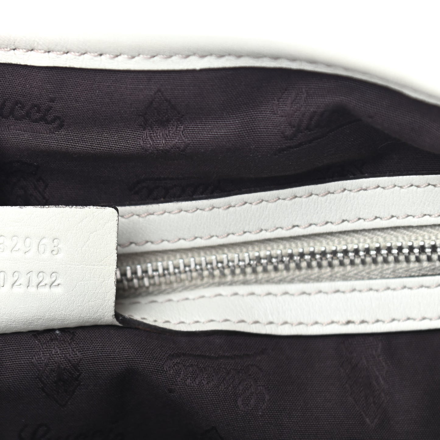 Guccissima Medium GG Twins Shoulder Bag Off White