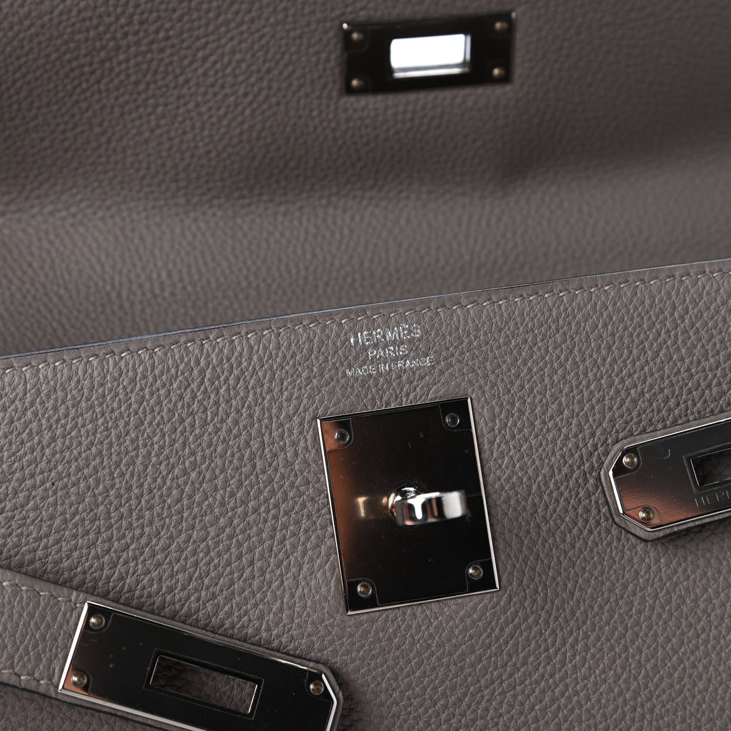 Hermes Togo Kelly Retourne 28 Gris Asphalte 8 of 13
