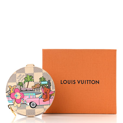 Louis Vuitton Damier Azur 2021 Christmas Animation Hollywood Bag Charm Fuchsia 7 of 7