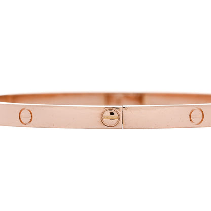 Cartier 18K Pink Gold Small LOVE Bracelet 17 5 of 8