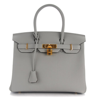 Hermes Togo Birkin 30 Gris Mouette 1 of 25