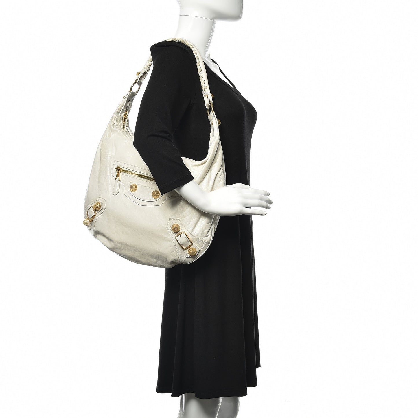 Agneau Giant 21 Gold Hardware Hobo Natural