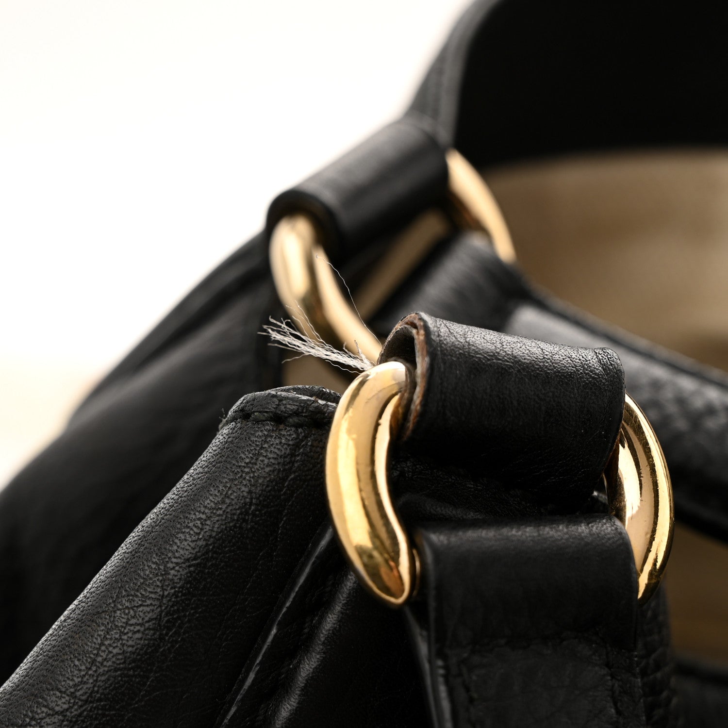 Gucci Pebbled Calfskin Medium Soho Shoulder Bag Black 12 of 13