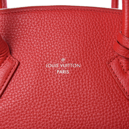 Louis Vuitton Cuir Taurillon Soft Lockit MM Rubis 8 of 13