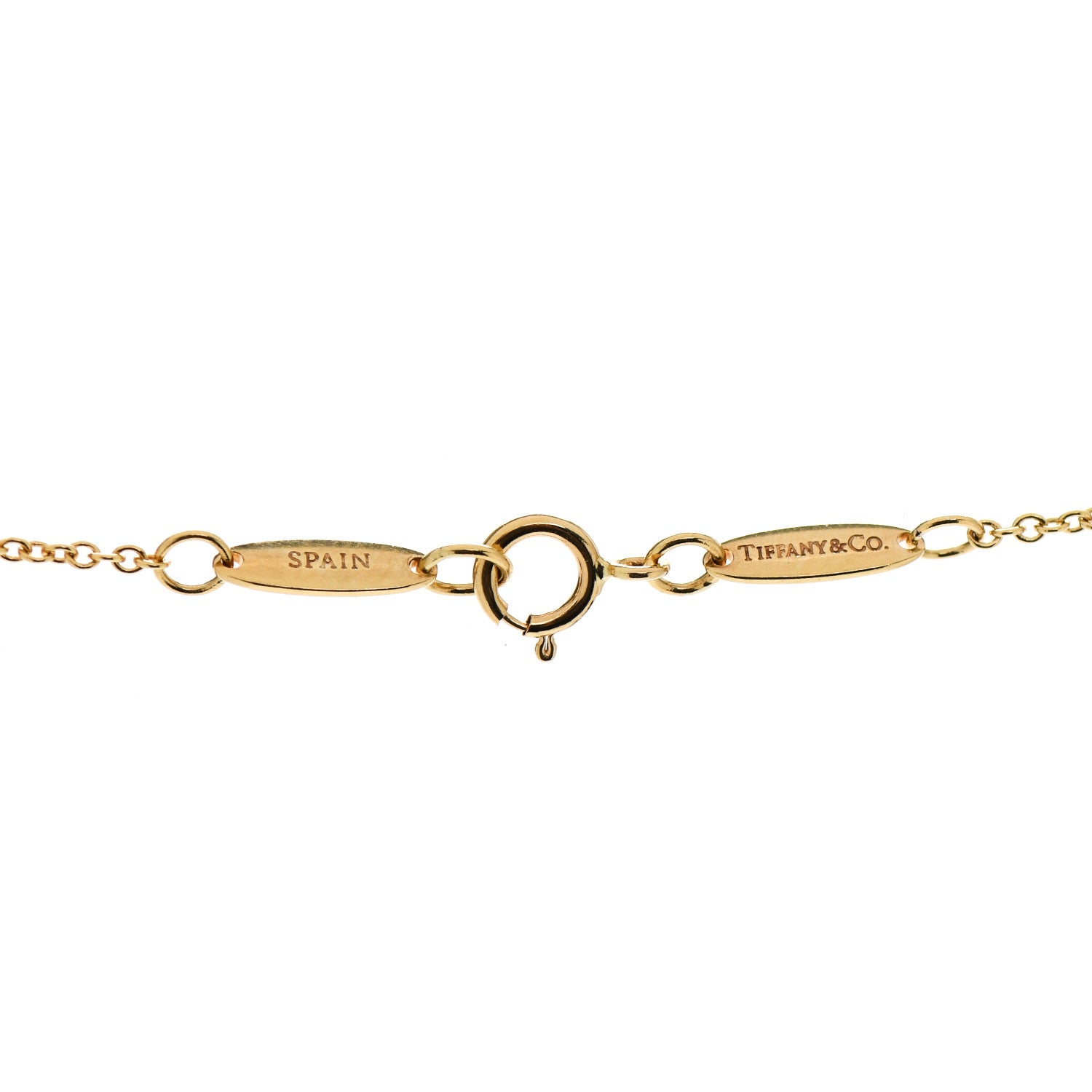 Tiffany 18K Yellow Gold Elsa Peretti Round Disc Pendant Necklace 5 of 6
