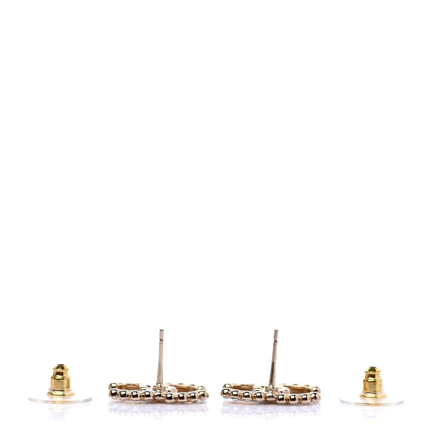 Crystal CC Earrings Gold