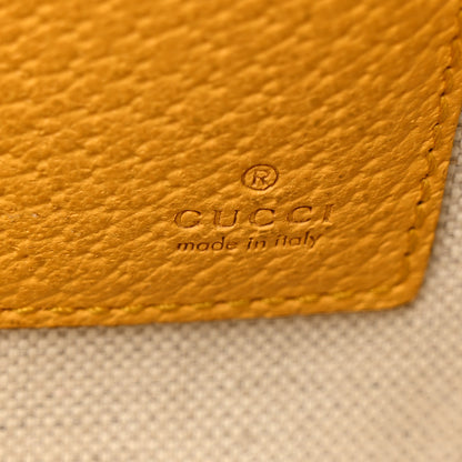 Gucci GG Supreme Monogram Neo Vintage Zip Wristlet Pouch Beige New Acero Crop 6 of 10