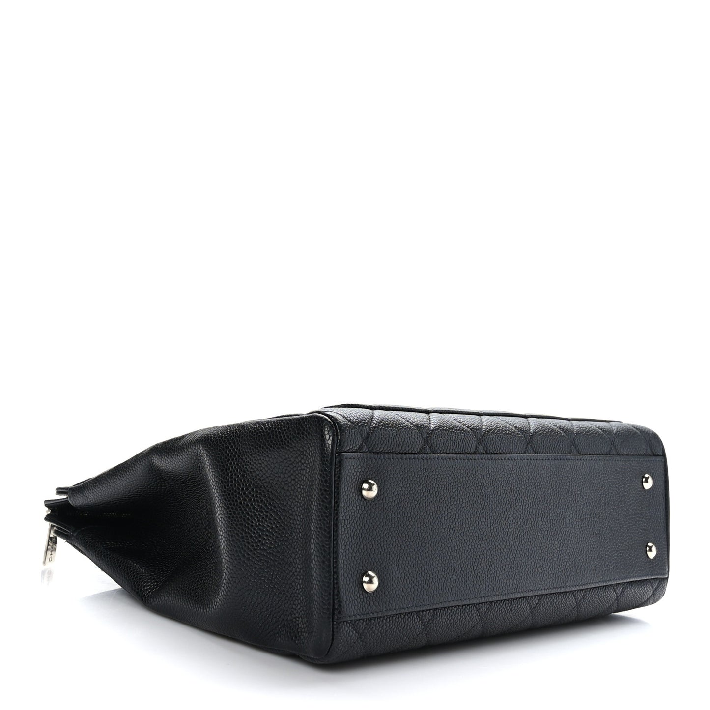 Caviar Quilted CC Shoulder Bag Black