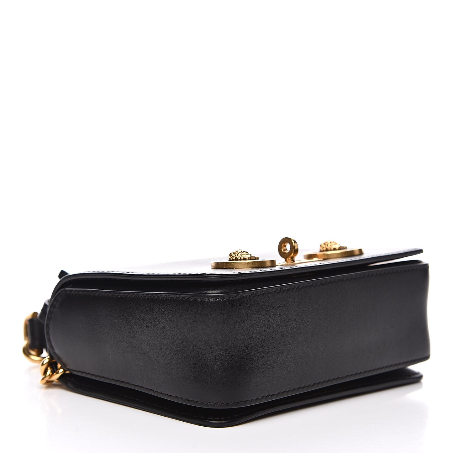 Calfskin Small Icon Chain Bag Black