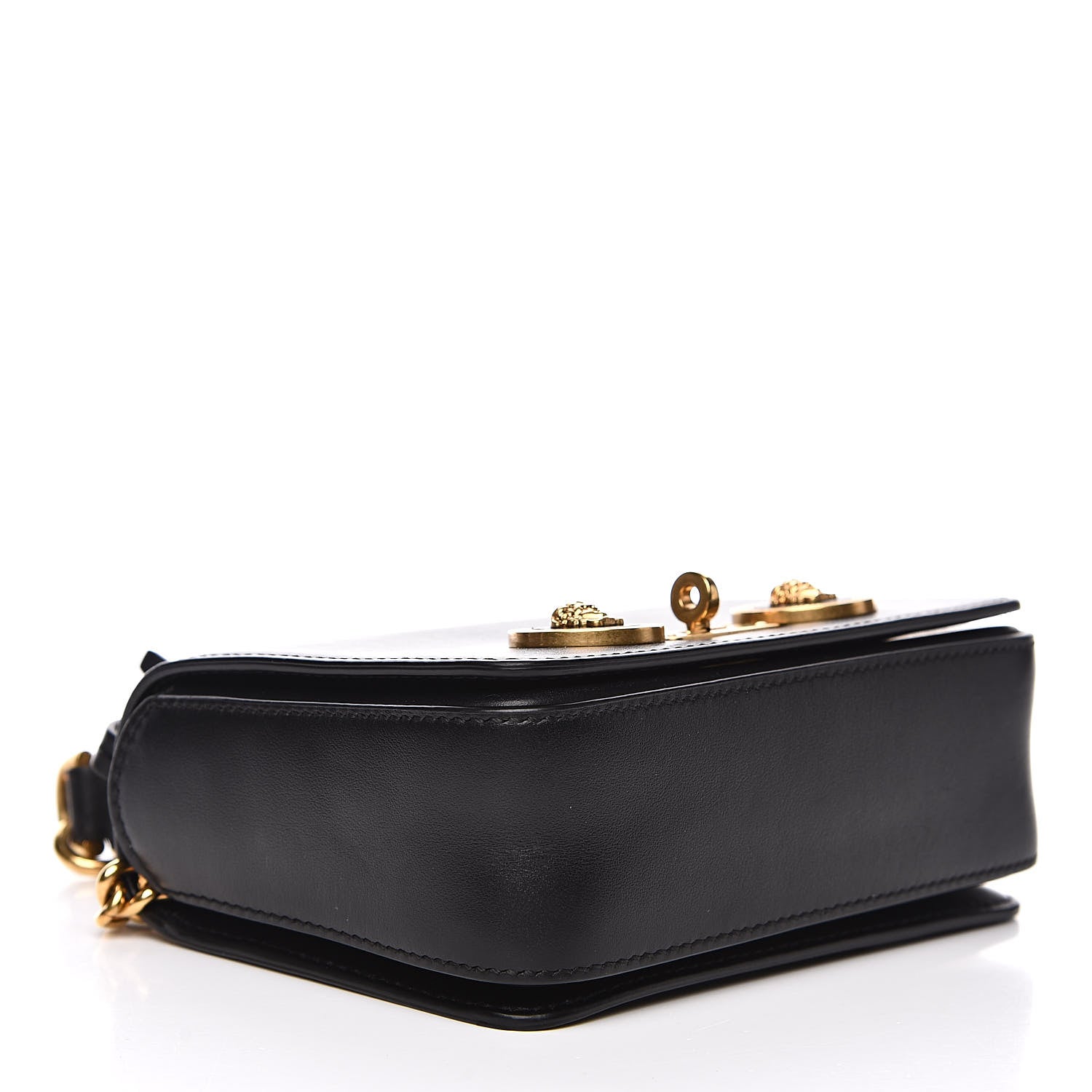 Versace Calfskin Small Icon Chain Bag Black 4 of 11