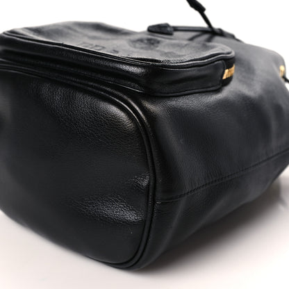 Prada Glace Calfskin Embossed Secchiello Bucket Bag Black 9 of 9