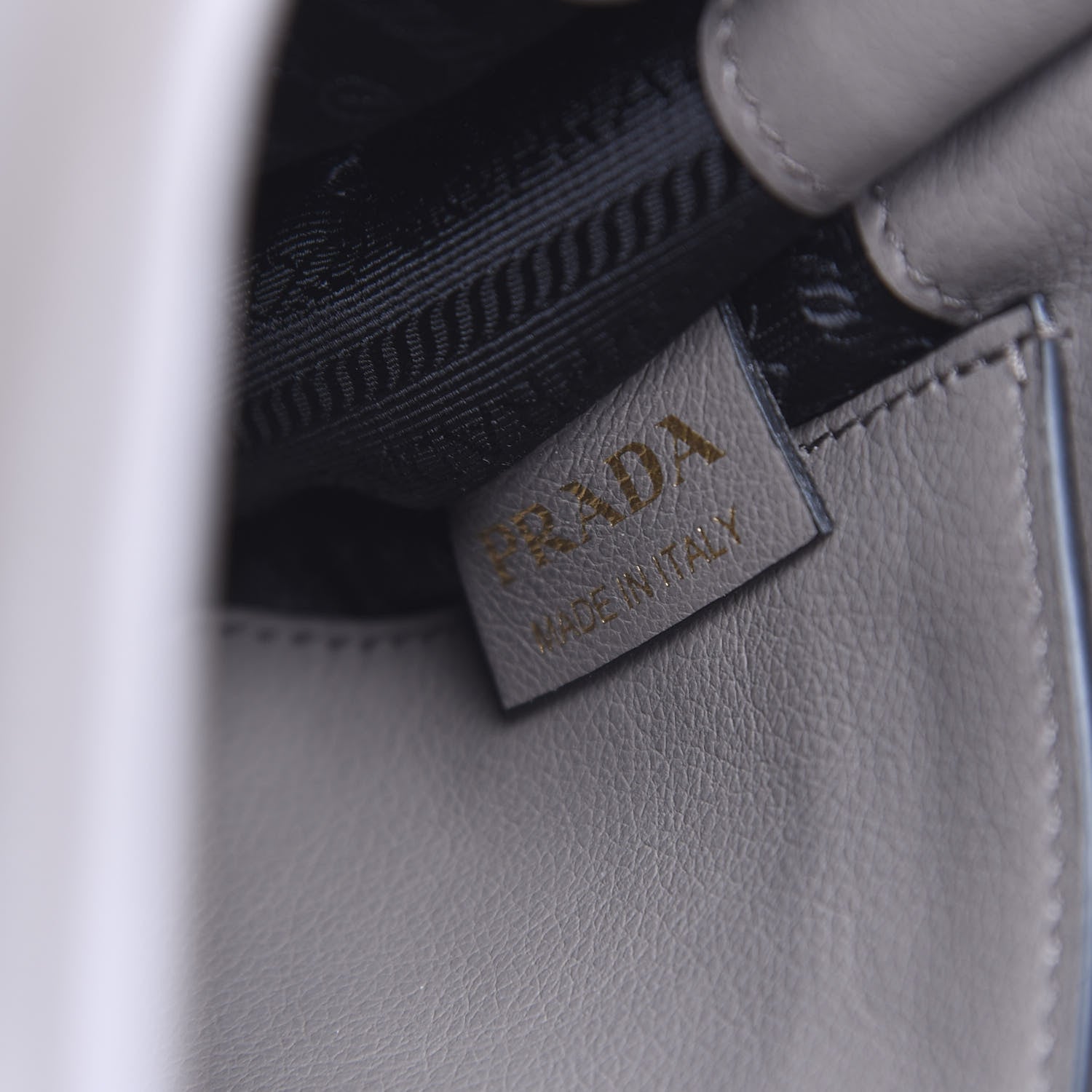 Prada Glace Calf Shoulder Bag Argilla 6 of 10