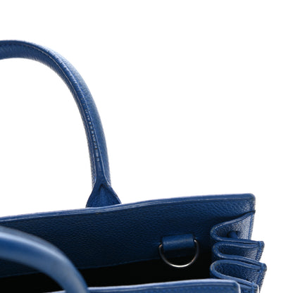 Saint Laurent Grained Calfskin Nano Sac De Jour Royal Blue 19 of 21