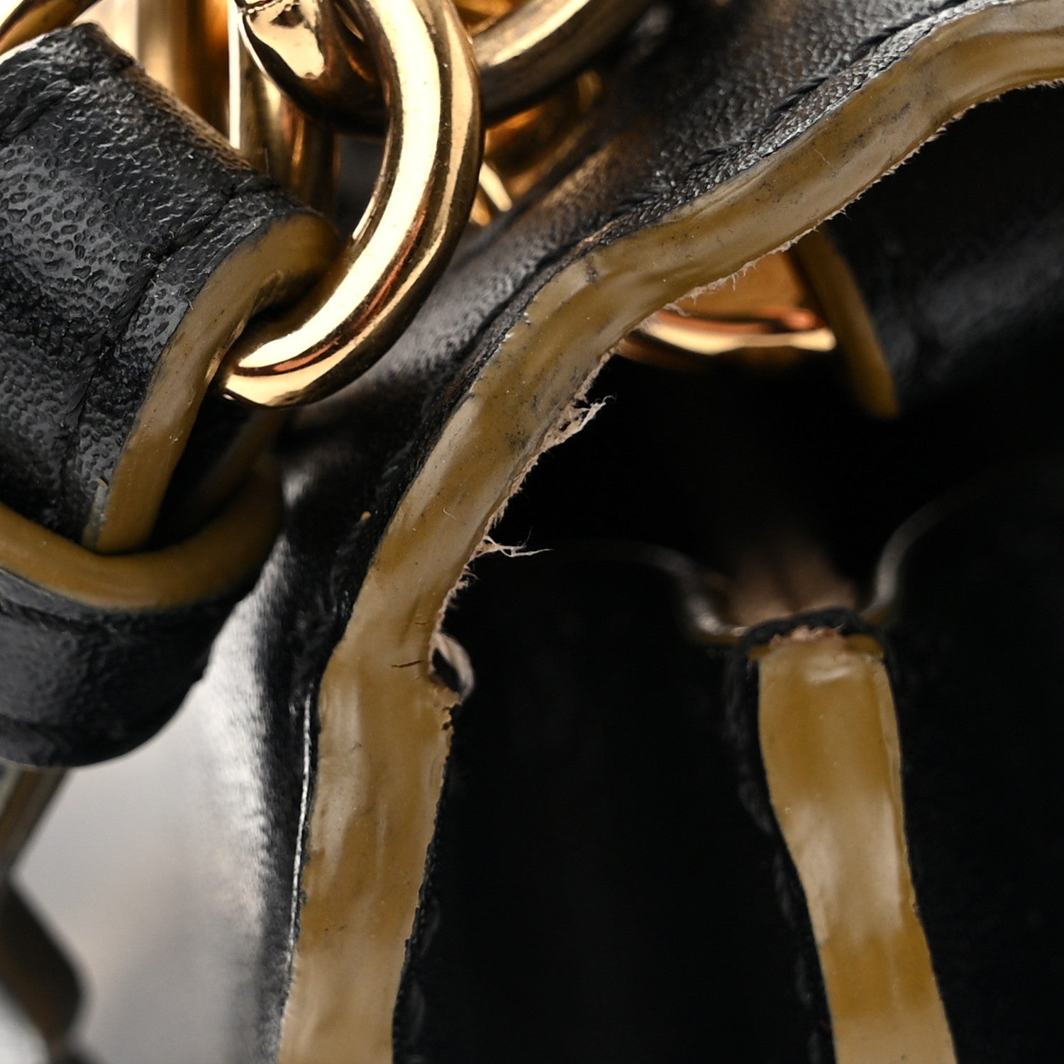 Fendi Vitello Liberty Scalloped Studded Small Kan I Shoulder Bag Black 13 of 13