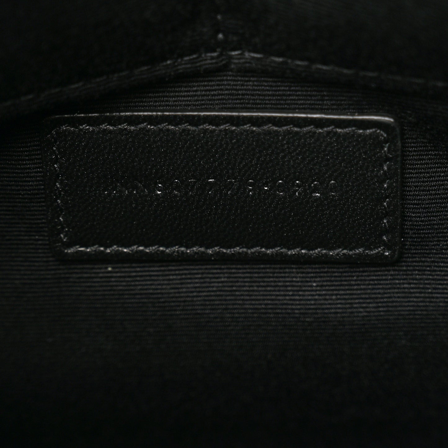Calfskin Crocodile Embossed Tiny Monogram Zipped Tablet Holder Black