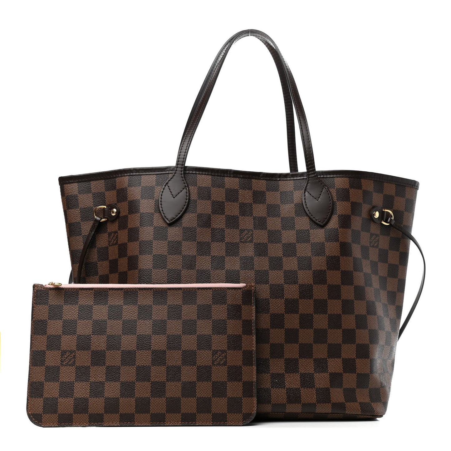 Damier Ebene Neo Neverfull MM Rose Ballerine