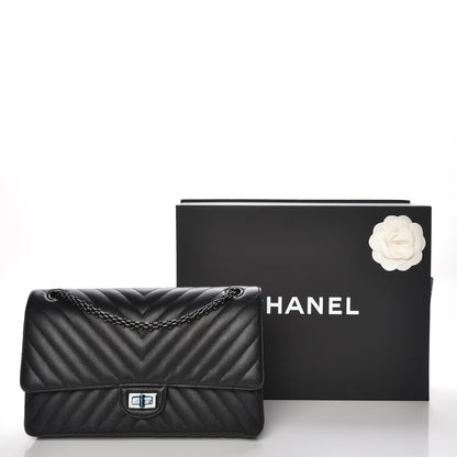 Chanel Sheepskin Chevron Quilted 2.55 Reissue 226 Flap So Black 10 of 10