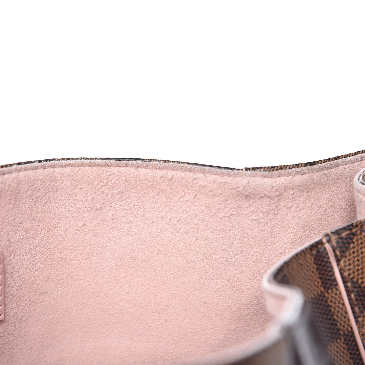 Damier Ebene Caissa Hobo Rose Ballerine