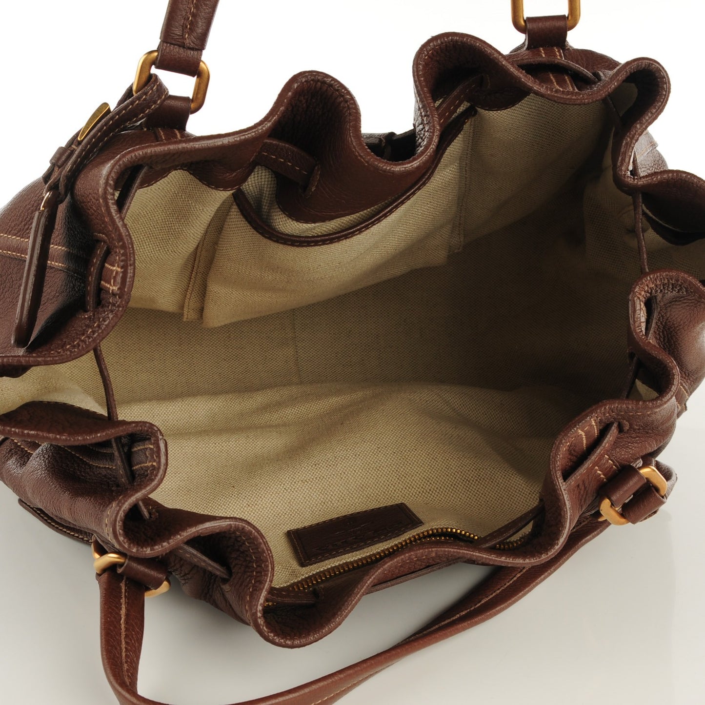 Cervo Drawstring Shoulder Bag Bruciato