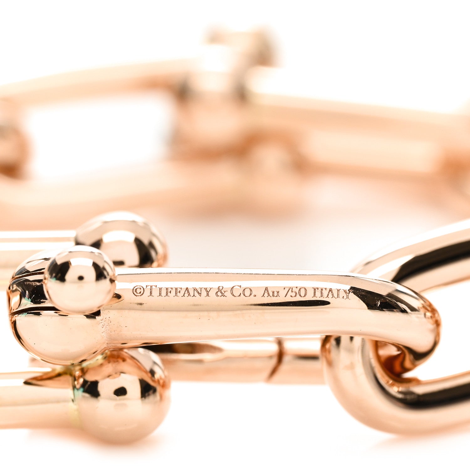 Tiffany 18K Rose Gold Large HardWear Link Bracelet 3 of 4