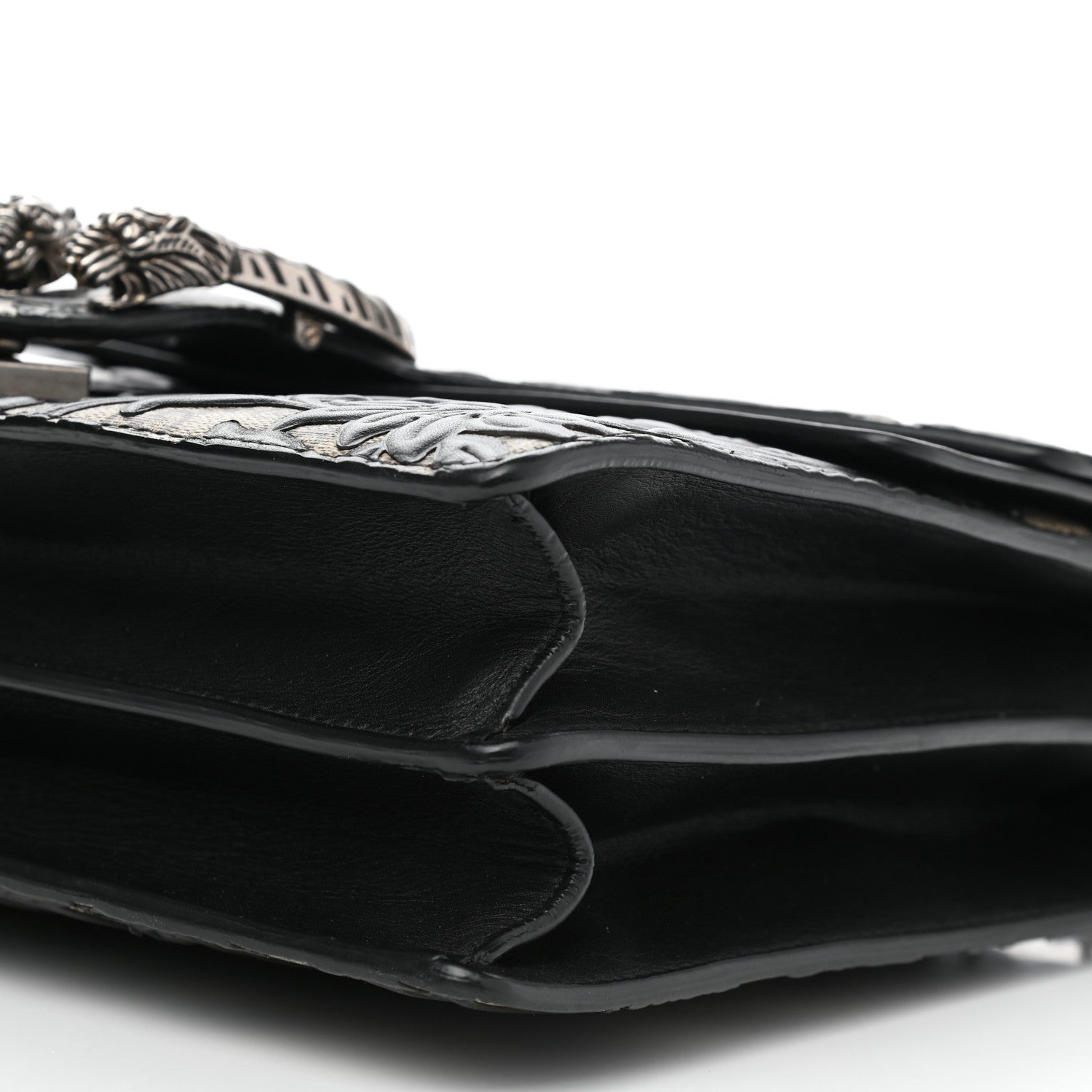 Gucci GG Supreme Monogram Arabesque Medium Dionysus Shoulder Bag Black 11 of 14