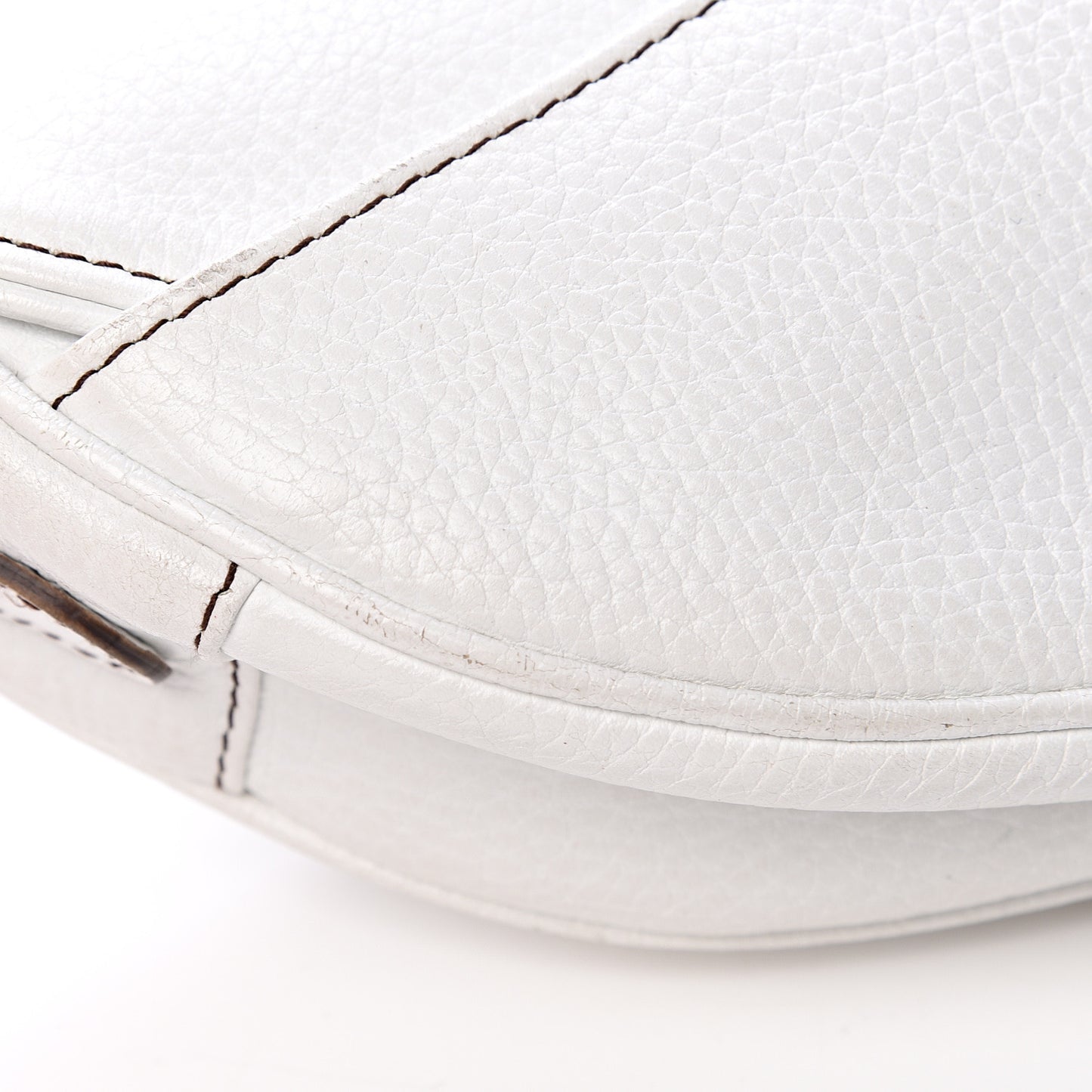 Calfskin Saddle Bag White