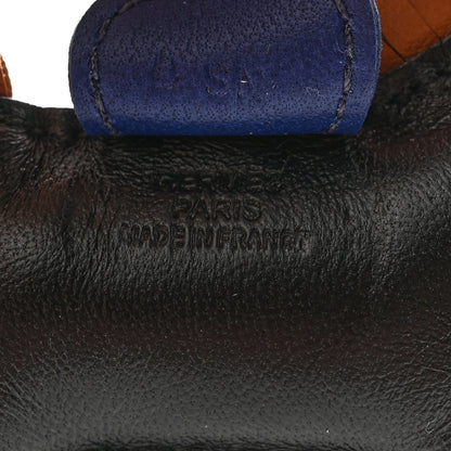 Hermes Milo Lambskin Grigri Rodeo Horse Bag Charm PM Black Bleu Saphir Gold 3 of 4