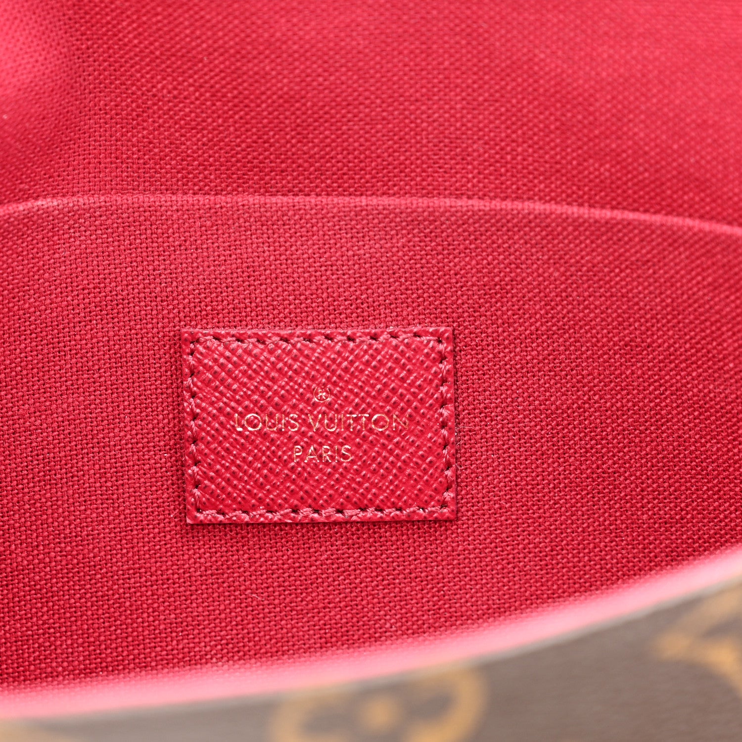 Louis Vuitton Monogram Pochette Felicie Chain Wallet Fuchsia 7 of 13