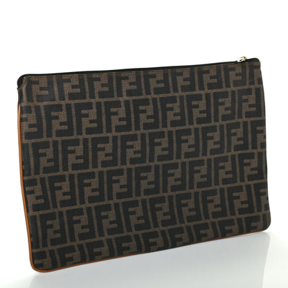 Fendi Zucca Spalmati Zip Pouch Tobacco 2 of 4