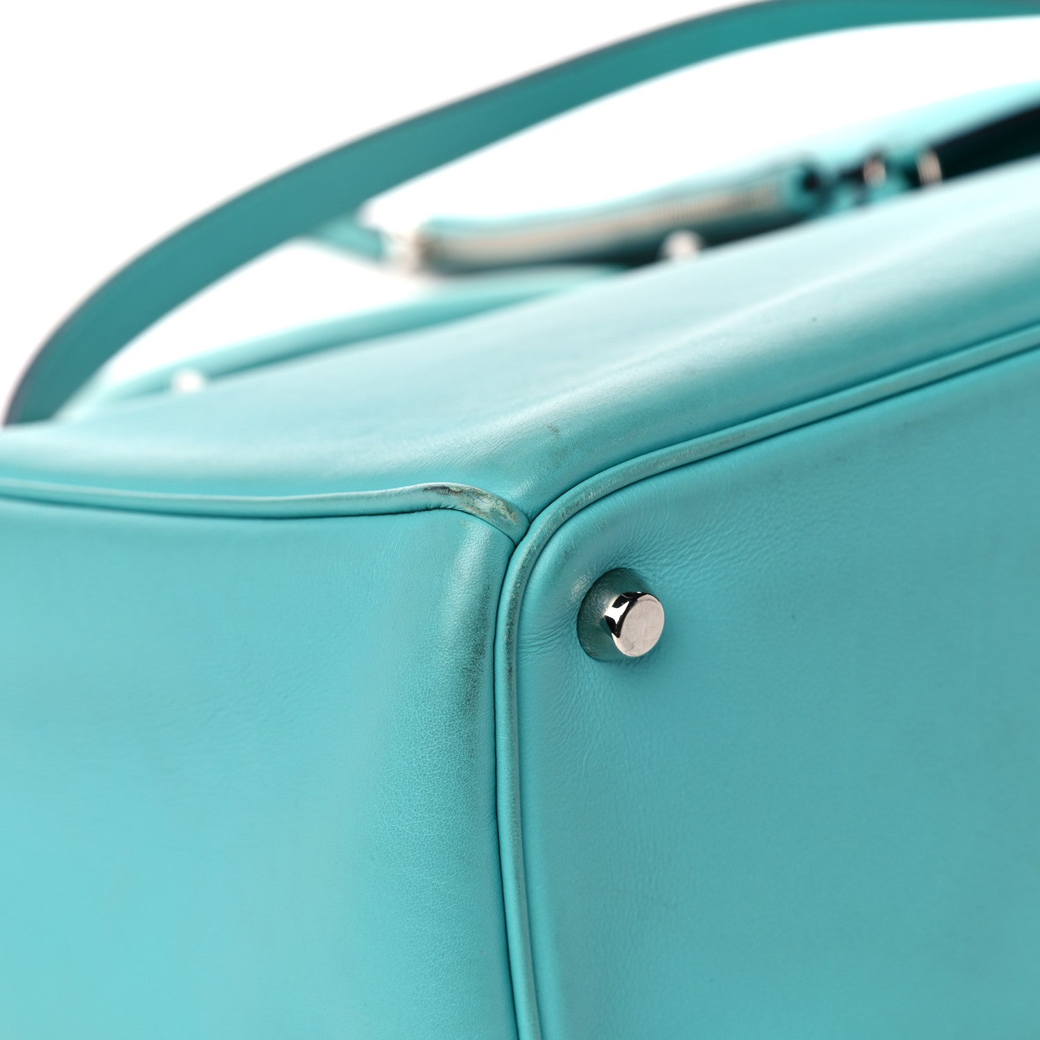Christian Dior Smooth Calfskin Medium Diorissimo Tote Blue 19 of 25