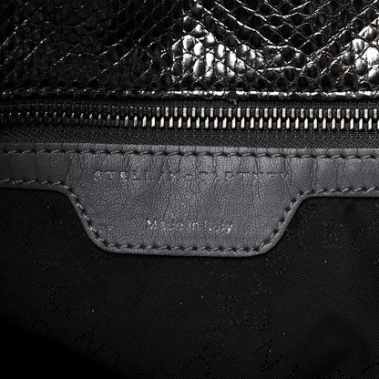 Stella McCartney Metallic Snake Print Small Falabella Tote Ruthenium 6 of 10