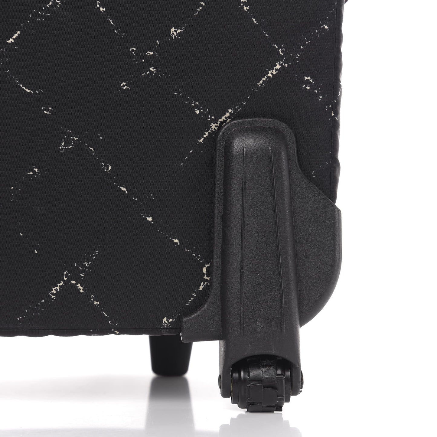 Nylon Travel Trolley Rolling Luggage Black