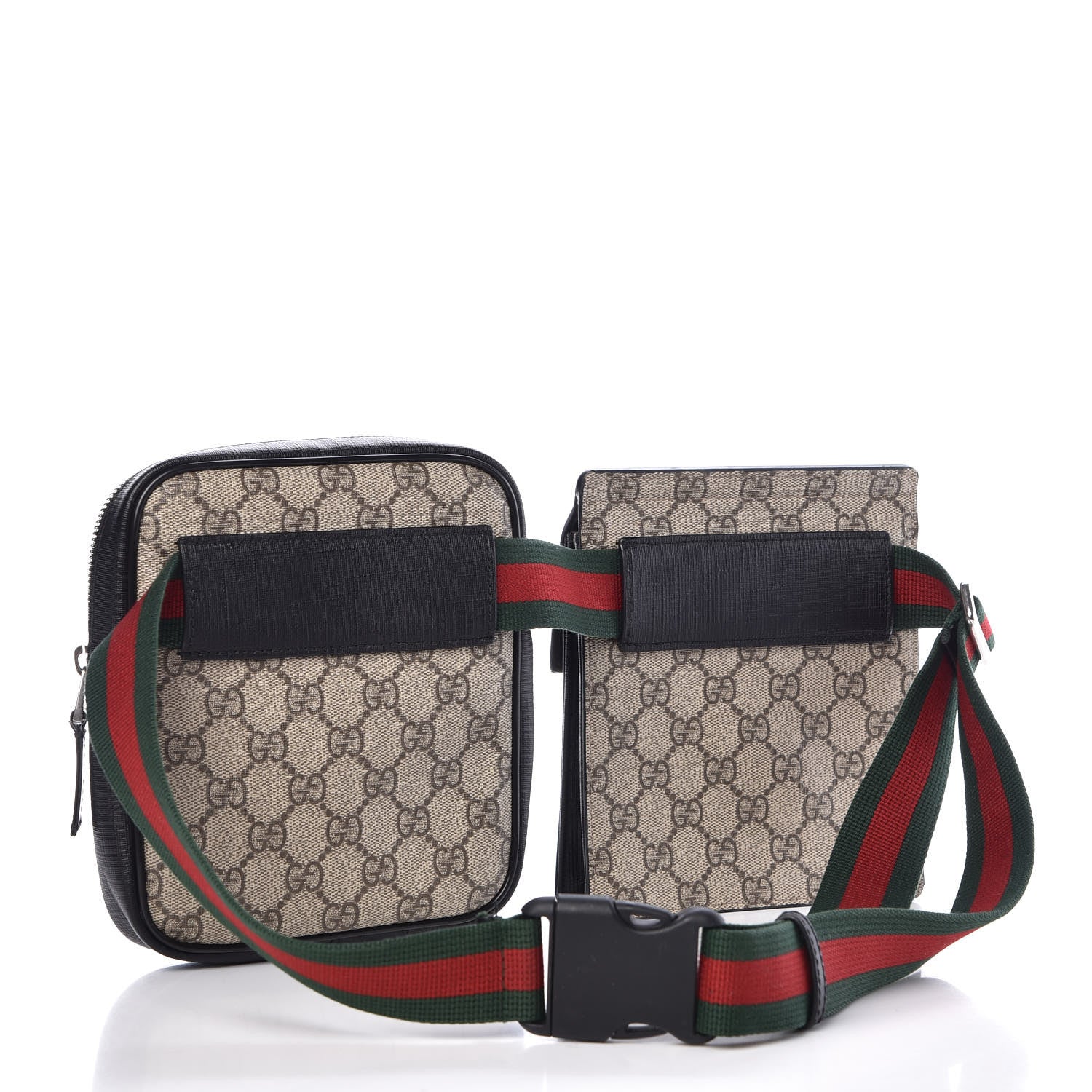 Gucci GG Supreme Monogram Web Belt Bag Black 3 of 11