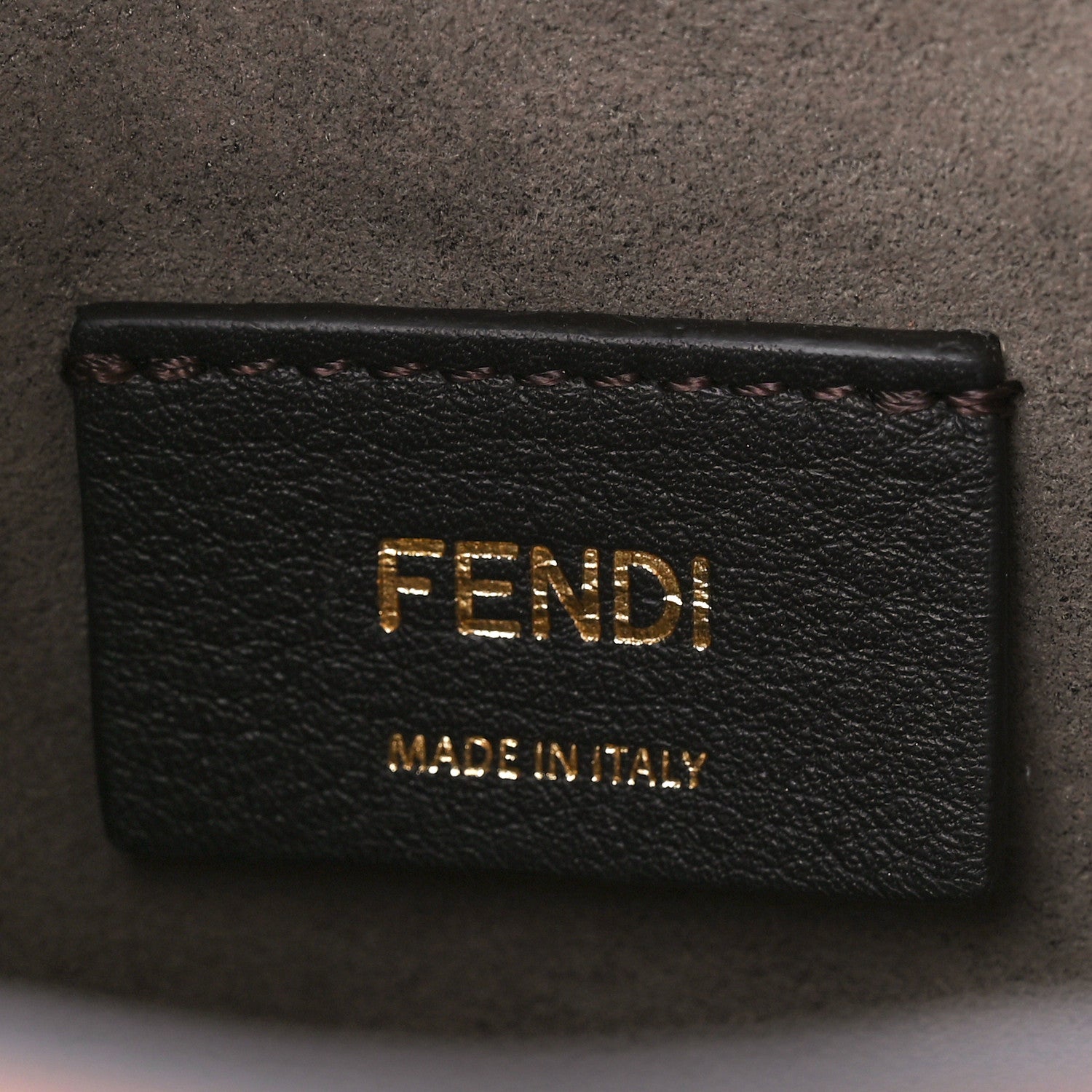 Fendi Vitello Liberty F is Fendi FF 1974 Embossed Mini Mon Tresor Bucket Bag Brandy 6 of 11