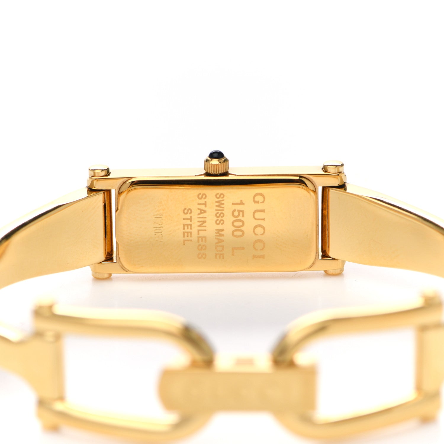 Gucci Stainless Steel 12mm 1500L Horsebit Quartz Watch Gold 4 of 4