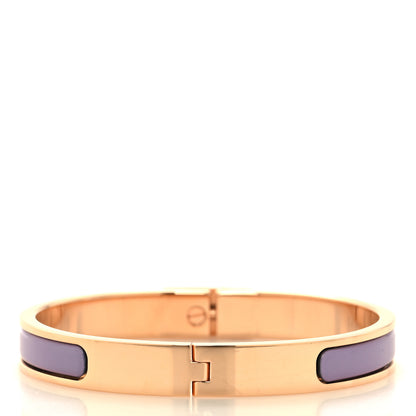 Hermes Enamel Mini Clic Kelly Bracelet PM Lilas 3 of 5