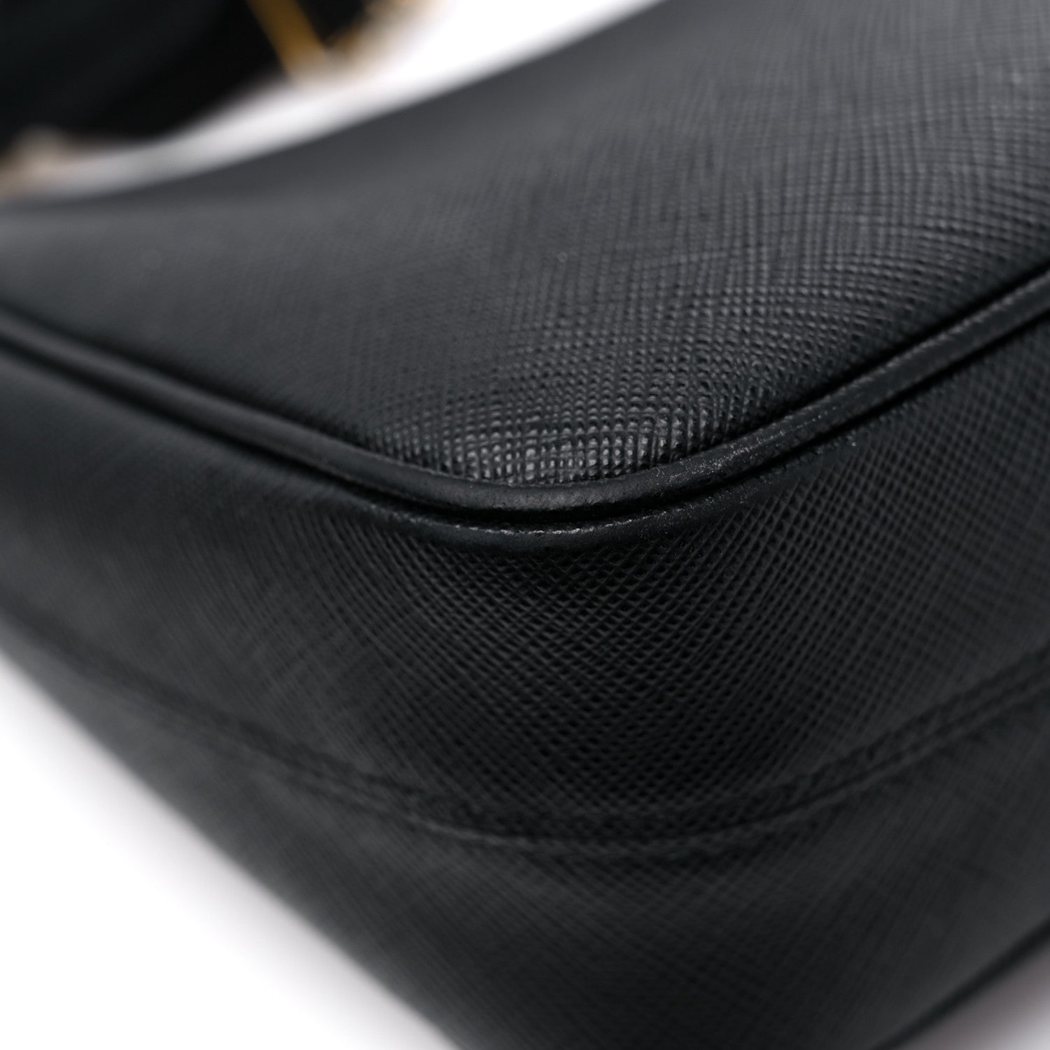 Prada Saffiano Lux Re-Edition 2005 Shoulder Bag Black 10 of 13
