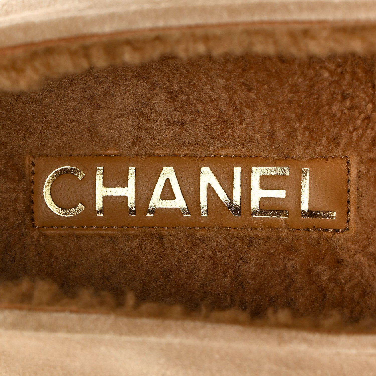 Chanel Suede Calfskin Cap Toe CC Mary Jane Flats 39.5 Beige 7 of 8