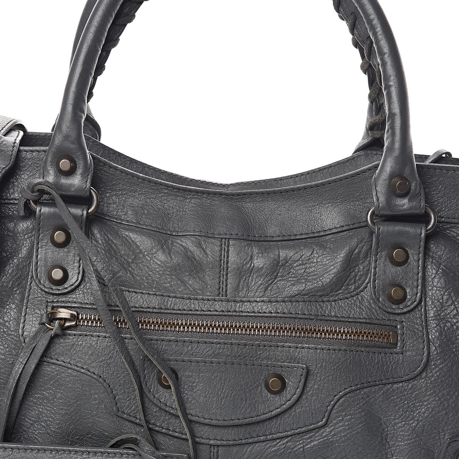 Balenciaga Agneau Classic Hardware Part Time Gris Tarmac 8 of 13