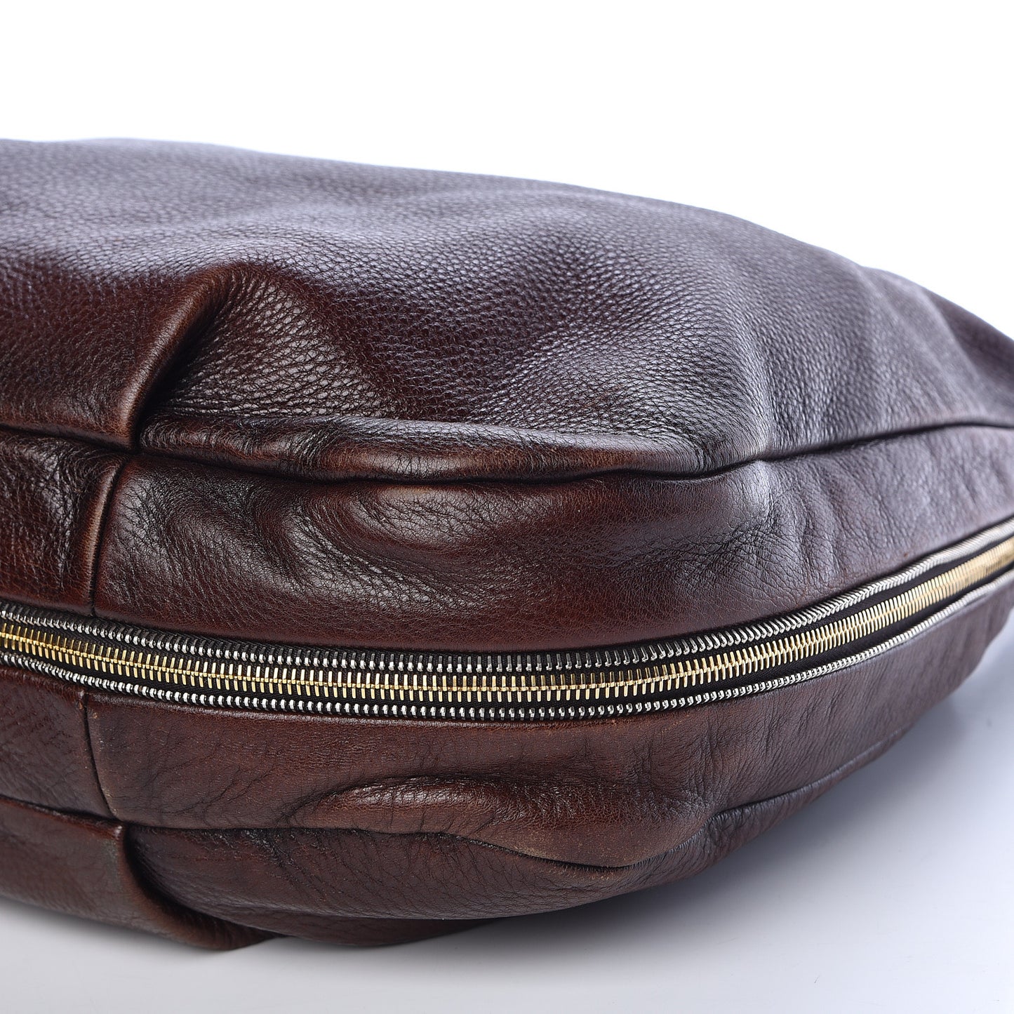 Vitello Daino Zip Hobo Bruciato