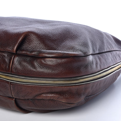 Prada Vitello Daino Zip Hobo Bruciato 14 of 17