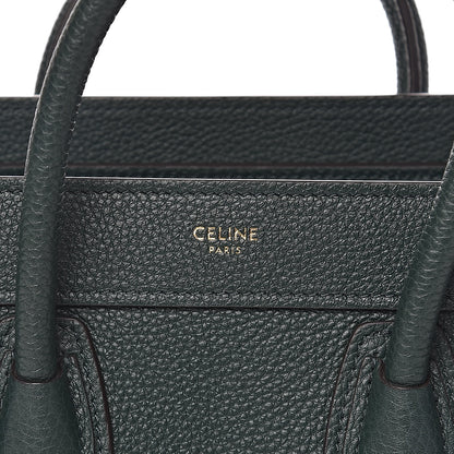 Celine Drummed Calfskin Nano Luggage Amazone 10 of 10