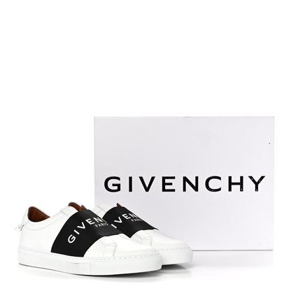 Givenchy Calfskin Band Logo Womens Urban Street Sneakers 39.5 White Black 12 of 12