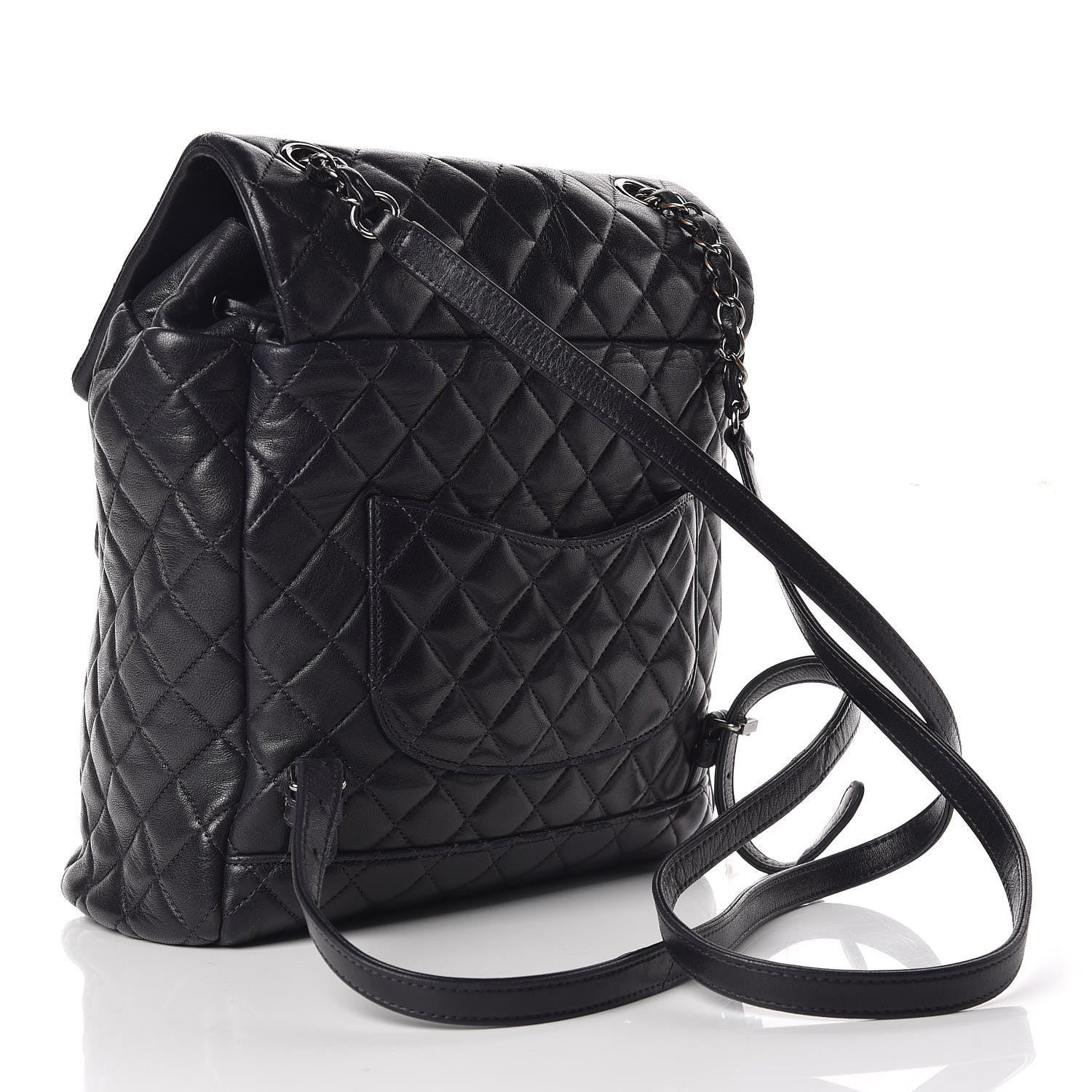 Chanel Calfskin Quilted Large Urban Spirit Backpack Navy 3 of 12