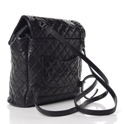Chanel Calfskin Quilted Large Urban Spirit Backpack Navy 3 of 12
