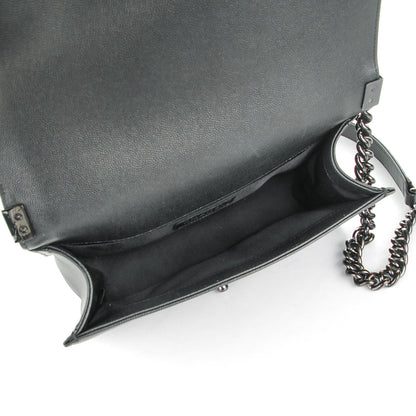 Chanel Caviar Quilted Medium Boy Flap So Black 5 of 8