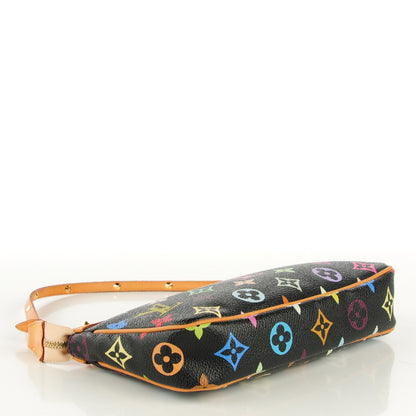 Louis Vuitton Monogram Multicolor Pochette Accessories Black 4 of 8